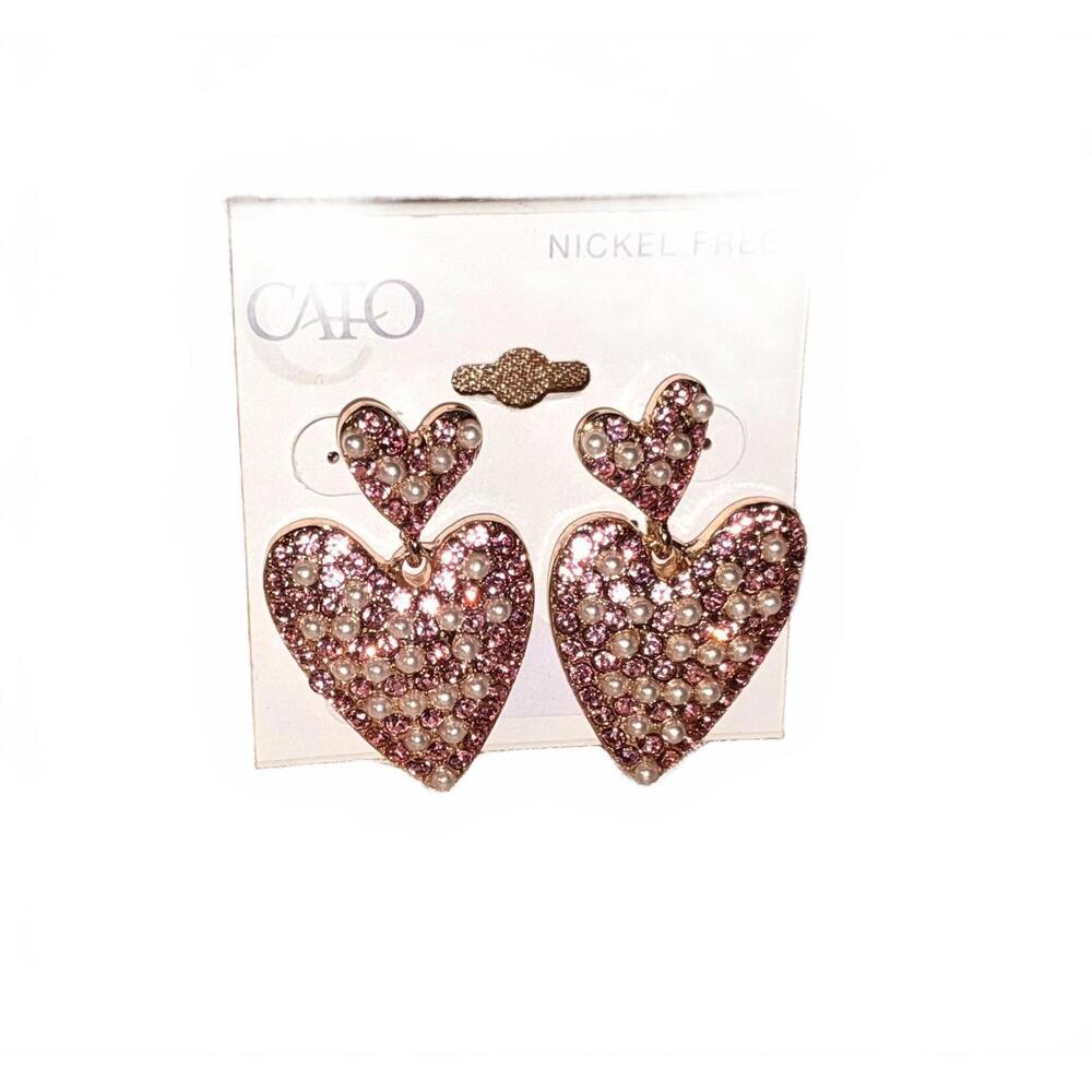 Parlor Pink Heart Earrings